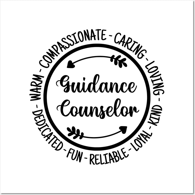 Guidance Counselor School Counseling Gift Wall Art by HeroGifts